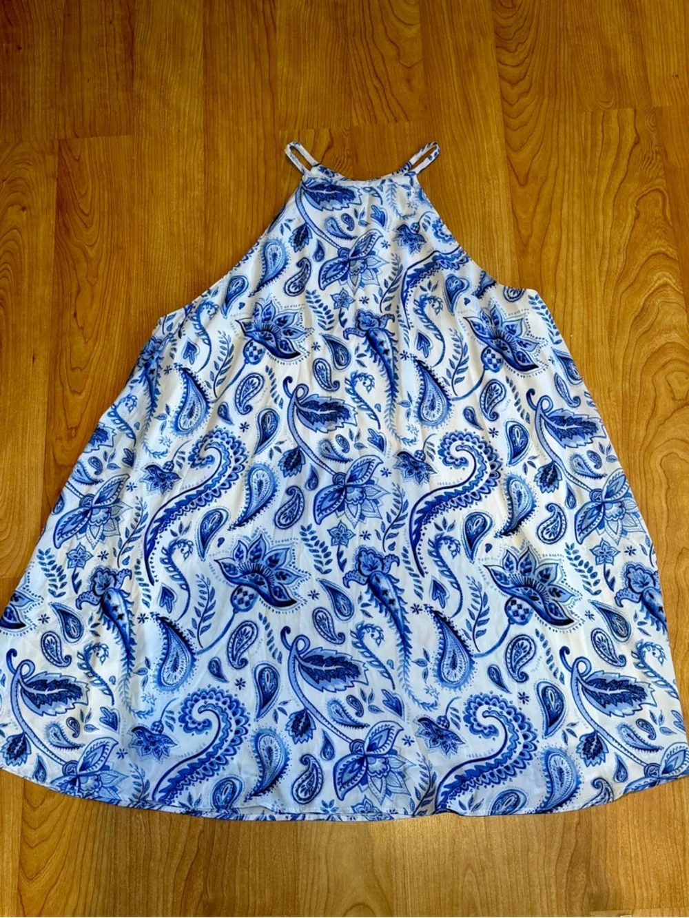 Show Me Your MuMu Women’s Gomez Paisley Print Sleeveless Halter Dress Size L - Picture 4 of 10
